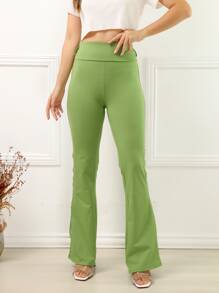 Women Pants - 綠色 - 查看 3