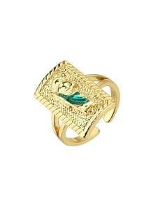 1枚精致时尚优雅个性化可调节戒指 - 彩色 - 查看 6