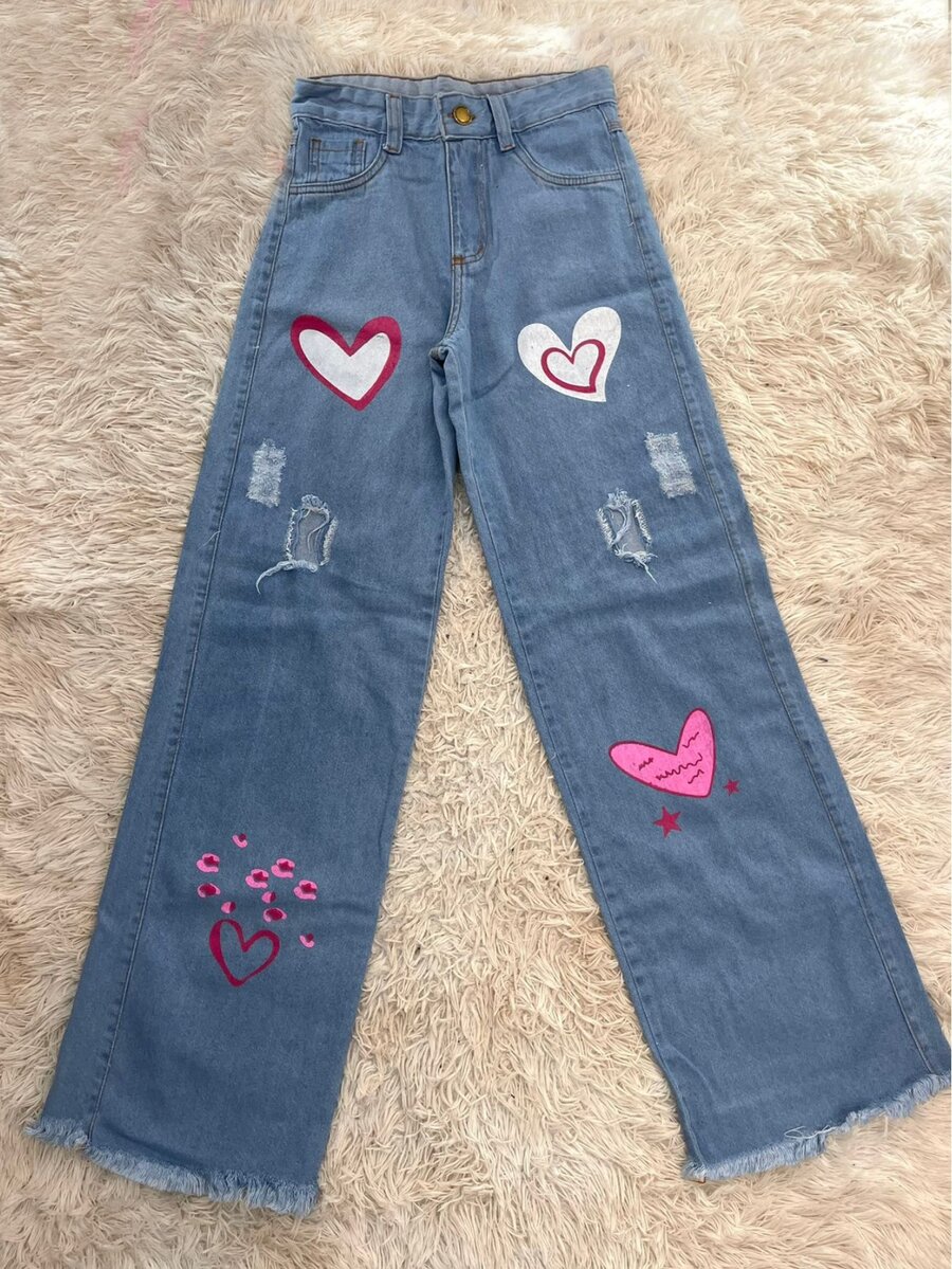 Tween Girls Jeans - Rửa nhẹ - Xem 1