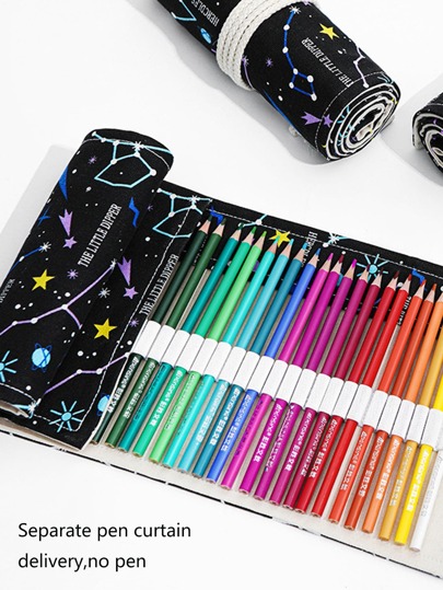 12-72 فتحة لفة كيس رصاص: قماش الفن القلم الستار للفنانين الذكور والإناث