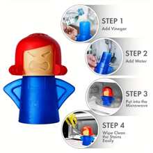 1pc Angry Mom Microwave Cleaner For Kitchen - Blue - View 2