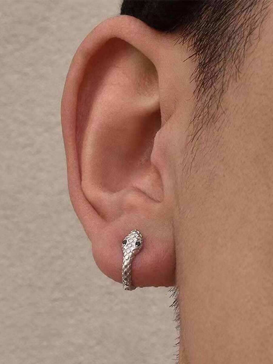 1入組蛇形耳夾