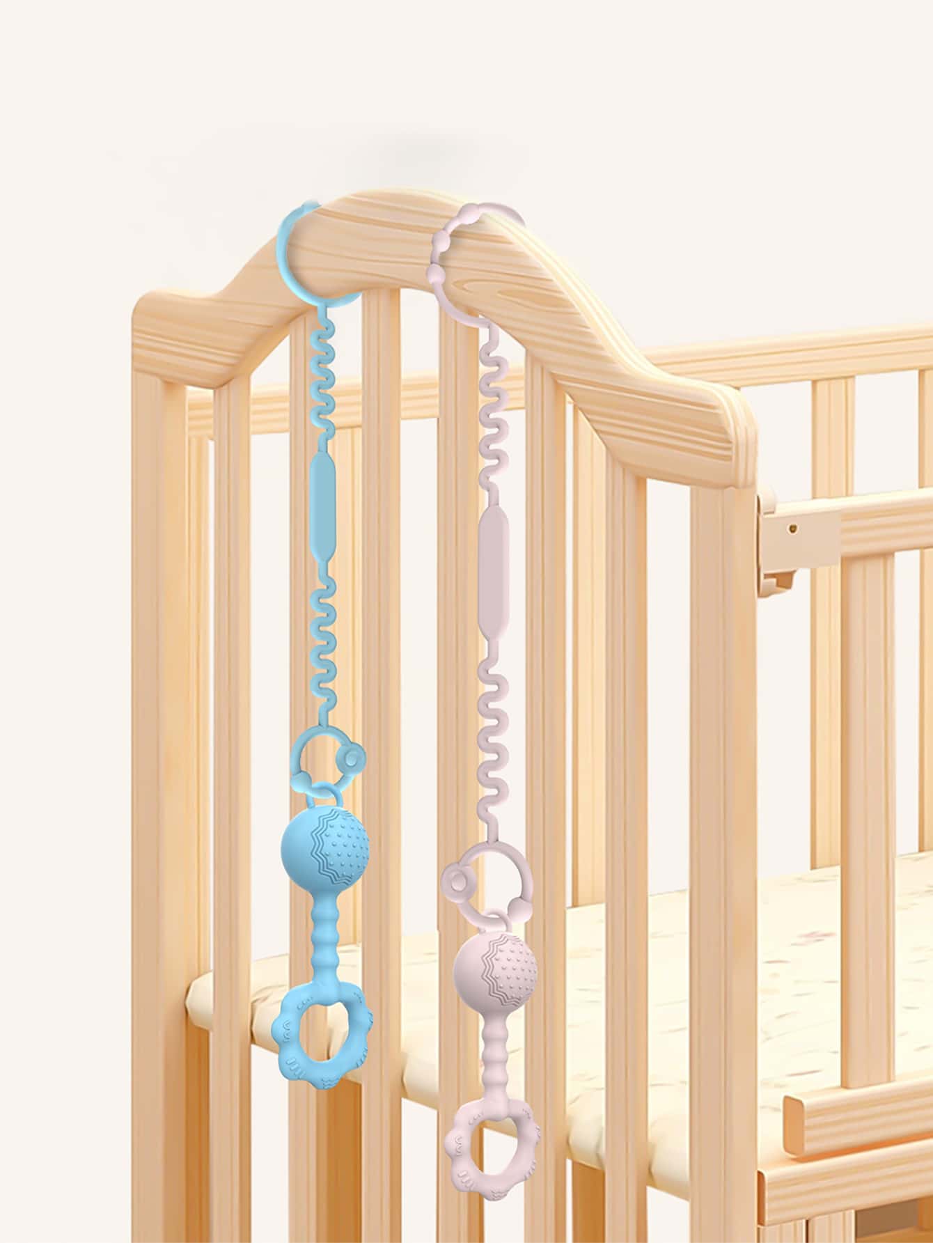 4pcs Adjustable Silicone Pacifier Clips, MultiPurpose AntiDrop Rope