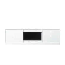Electric Fireplace TV Console,White - White - View 8