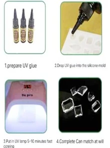 1套 UV 樹脂套件 25ML/60ML/100ML/500ML UV 樹脂、水晶透明樹脂膠、用於珠寶工藝品 UV 手電筒、鑄造、UV 樹脂模具 UV 固化樹脂、UV 樹脂套件 UV 環氧樹脂，適合所有 DIY 初學者 - 無色 - 查看 3