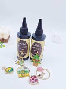 1套 UV 樹脂套件 25ML/60ML/100ML/500ML UV 樹脂、水晶透明樹脂膠、用於珠寶工藝品 UV 手電筒、鑄造、UV 樹脂模具 UV 固化樹脂、UV 樹脂套件 UV 環氧樹脂，適合所有 DIY 初學者 - 無色 - 查看 8