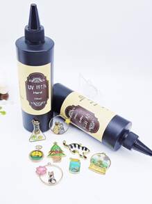 1套 UV 樹脂套件 25ML/60ML/100ML/500ML UV 樹脂、水晶透明樹脂膠、用於珠寶工藝品 UV 手電筒、鑄造、UV 樹脂模具 UV 固化樹脂、UV 樹脂套件 UV 環氧樹脂，適合所有 DIY 初學者 - 無色 - 查看 7