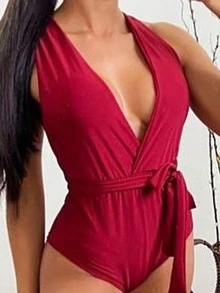 Women Bodysuits - 粉色 - 查看 4