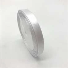 1 件 6/10/15/20/25/38/50 毫米 25 码卷丝缎带婚礼派对圣诞装饰 DIY 邀请卡礼品包装 - 白色 - 查看 4