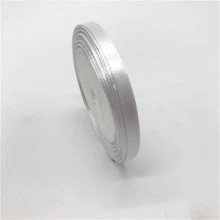 1 件 6/10/15/20/25/38/50 毫米 25 码卷丝缎带婚礼派对圣诞装饰 DIY 邀请卡礼品包装 - 白色 - 查看 3