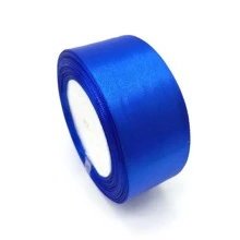 1入組6/10/15/20/25/38/50mm 25碼絲緞帶捲，婚禮派對聖誕節裝飾DIY，邀請卡禮品包裝 - 寶藍色 - 查看 8
