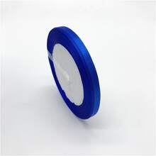 1入組6/10/15/20/25/38/50mm 25碼絲緞帶捲，婚禮派對聖誕節裝飾DIY，邀請卡禮品包裝 - 寶藍色 - 查看 3