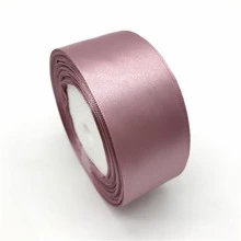 1pc 6/10/15/20/25/38/50mm 25yards Roll Silk Satin Ribbon Wedding Party Christmas Decoration DIY Invitation Card Gift Packing - Dusty Pink - View 8