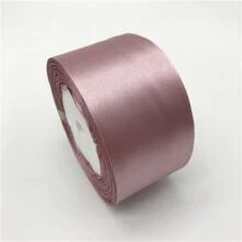 1pc 6/10/15/20/25/38/50mm 25yards Roll Silk Satin Ribbon Wedding Party Christmas Decoration DIY Invitation Card Gift Packing - Dusty Pink - View 9