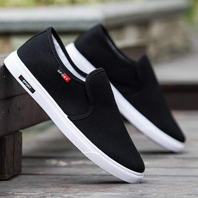Men's Breathable Slip-on Casual Canvas Shoes