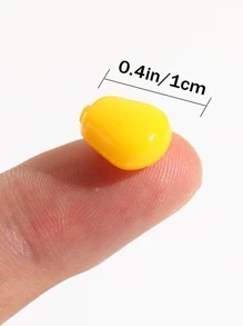 100 قطعة طعم الذرة الطعم الناعم الطعم العائم لصيد سمك الشبوط ، طعم كريم المطاط الاصطناعي إغراء الصيد