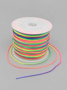 1pc Non-elastic Rainbow  Beading Cord, Colorful Crafting Thread String Cord For Jewelry Making Bracelet Necklace DIY Craft Bead String  Beading   Crafting Cords - Multicolor - View 3