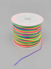 1pc Non-elastic Rainbow  Beading Cord, Colorful Crafting Thread String Cord For Jewelry Making Bracelet Necklace DIY Craft Bead String  Beading   Crafting Cords - Multicolor - View 4