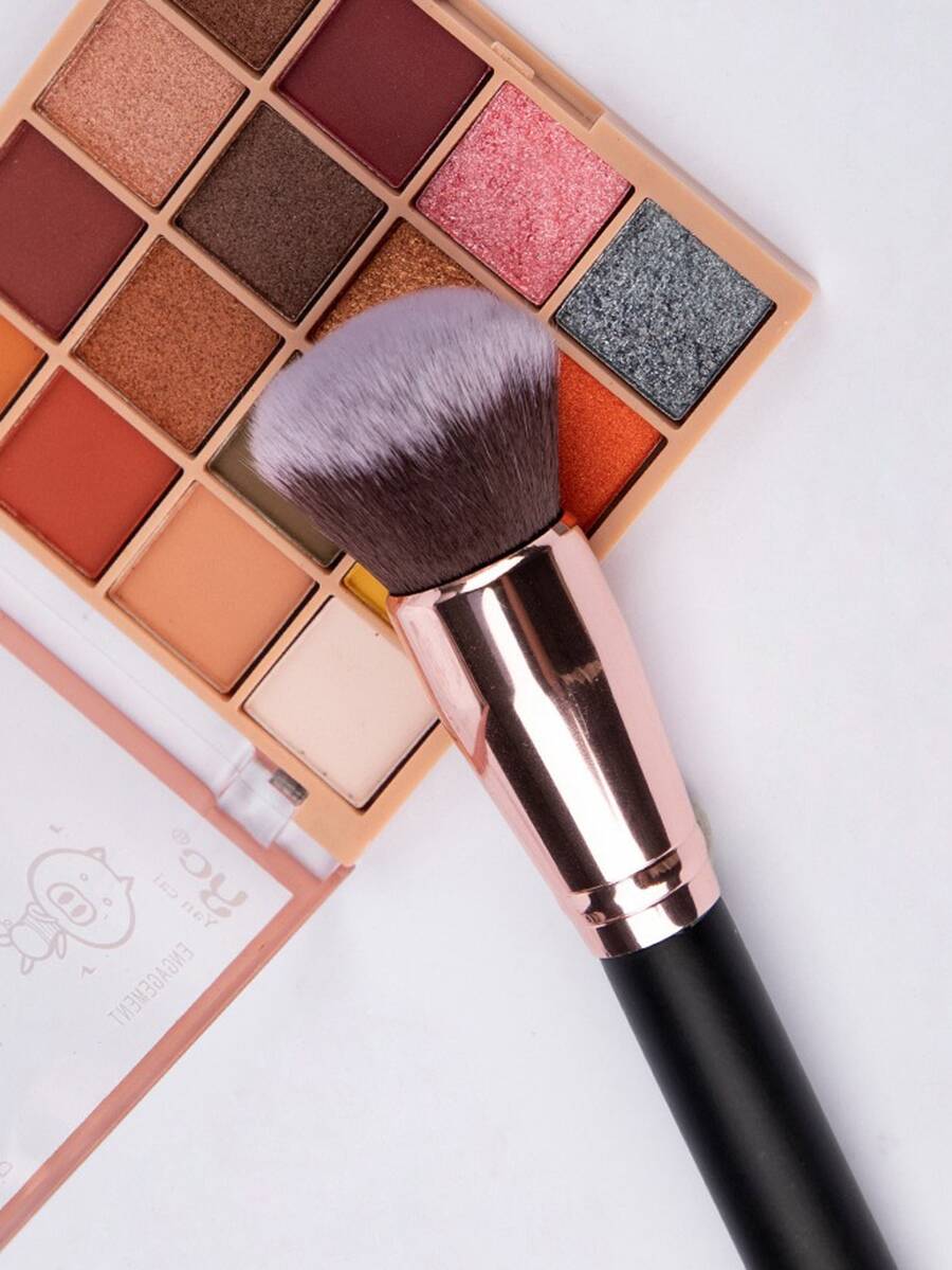 1pc Foundation Makeup Brush/tool - Black - View 1