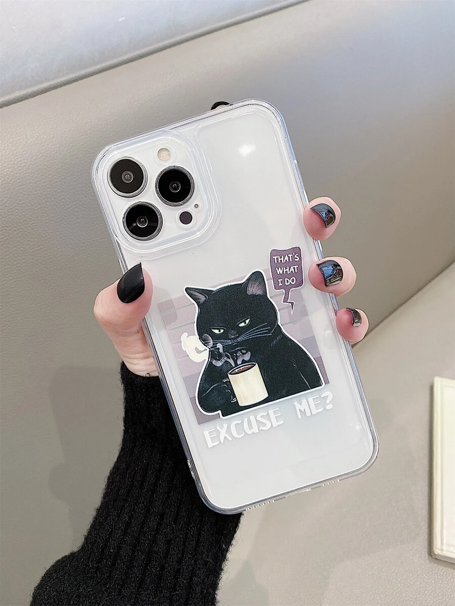 Phim hoạt hình mèo Làm sạch ốp điện thoại - Nhiều màu - Xem 1