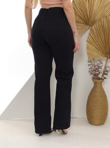 Women Jeans - 黑色 - 查看 2