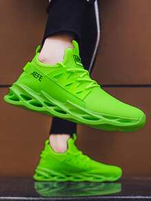 Giày chạy bộ thông thường, Giày thể thao ngoài trời nhẹ, thoáng khí, màu trắng, dành cho nam, giảm xóc - màu xanh lá - Xem 7