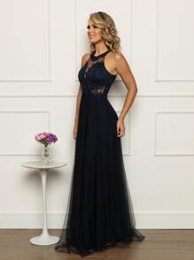 Grife Velasco Women Party Dresses - Navy Blue - View 6