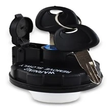 Universal Threaded Gasoline Cap With Cover And Keys - Black - View 1