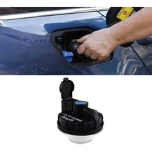 Universal Threaded Gasoline Cap With Cover And Keys - Black - View 8