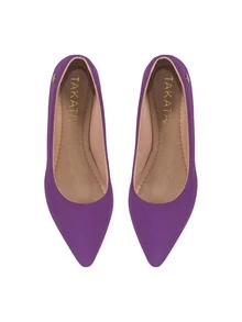 Takata Women Wedges & Flatform - Burgundy - View 5
