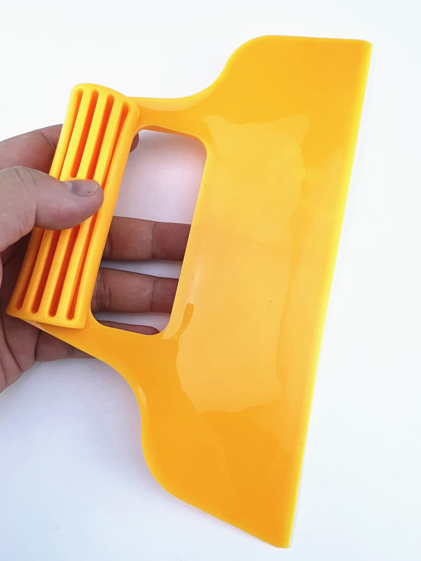 Plastic Scraper Cutter Art Painting Tool For Glass Sticker Wallpaper Scraper Tool - Orange - View 1