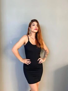 Women Dresses - Black - View 1