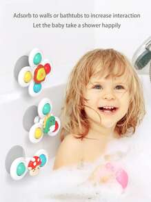 3 件/套吸盘旋转陀螺仪玩具婴儿游戏牙胶、缓解压力益智摇铃、沐浴淋浴玩具儿童礼物（部分零件可能随机）学校用品幼儿游戏、玩具>婴儿、婴儿淋浴游戏、儿童玩具、水槽玩具、儿童玩具>儿童互动游戏、婴儿淋浴游戏、儿童玩具、幼儿玩具
