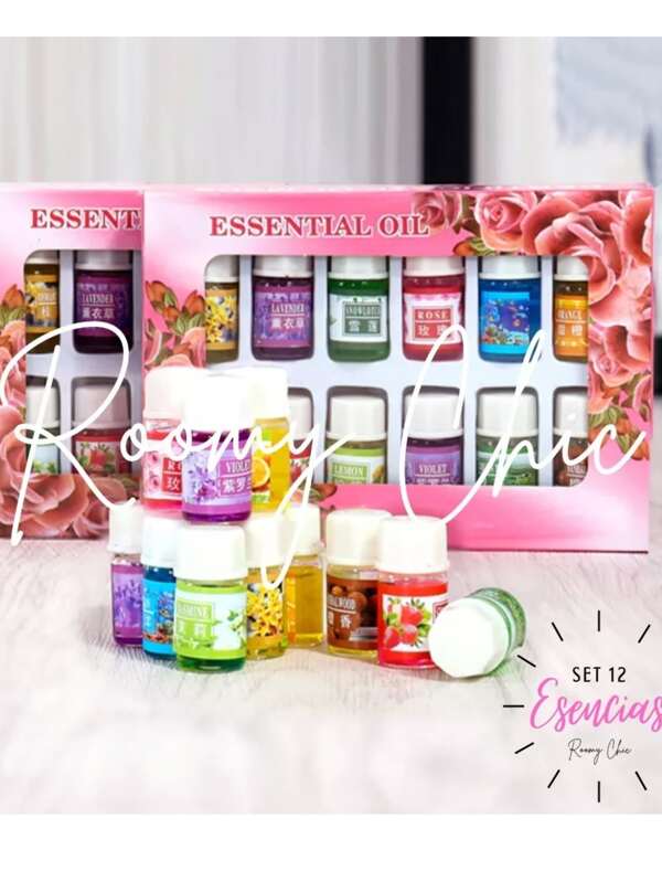FANOVA SET 12pcs Aceite Esencial Fragancia Aromas Humidificador Difusor