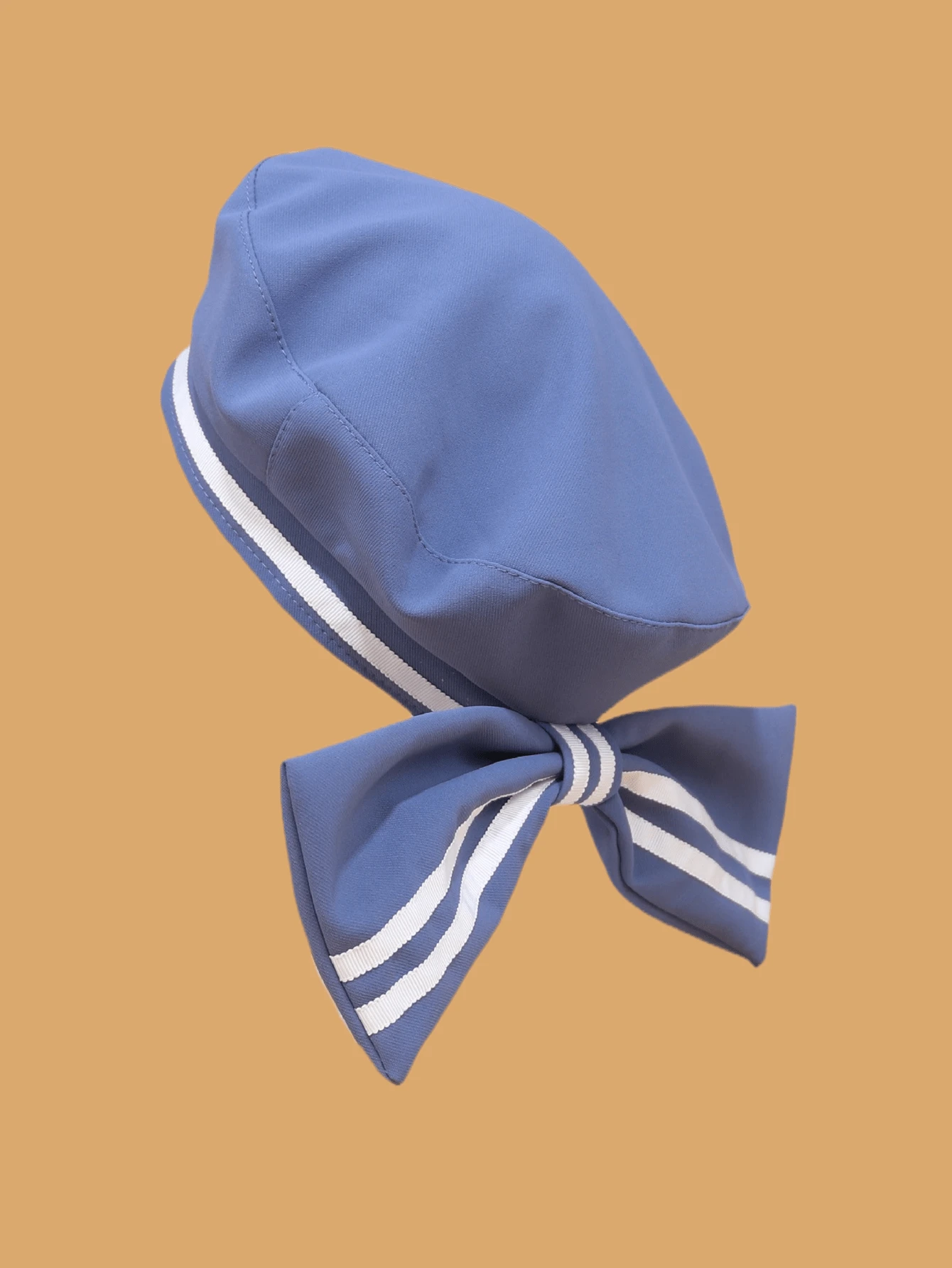 1 件【藍色】女式蝴蝶結報童帽,時尚防曬多功能軟畫家帽,女士配件 - 藍色 - 查看 1