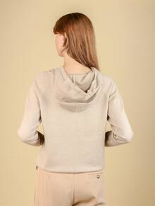 Women Sweatshirts - 米色 - 查看 2