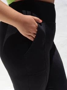 Plus Size Pants - 黑色 - 查看 5