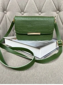 Women Shoulder Bags - 軍綠色 - 查看 2