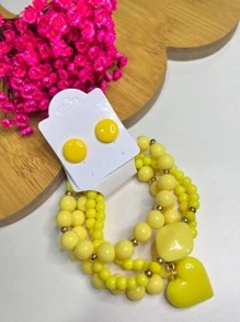 Women's Jewelry Sets - Màu vàng - Xem 2