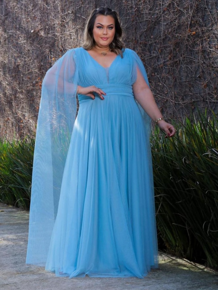 Vestido De Festa Tamanho Grande Vestido Plus Size Longo Xadrez