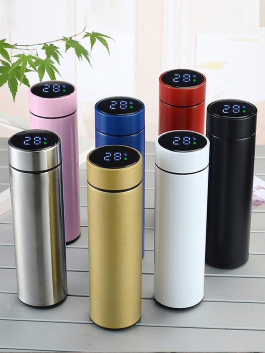 Termo Digital Inteligente De Acero Inoxidable 500ml NO PRENDE - Multicolor - Ver 1