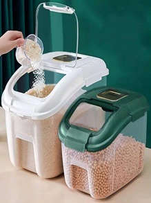 Caja contenedor para croquetas o alimentos agranel 8Kg hermetico - Multicolor - Ver 1