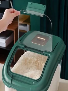 Caja contenedor para croquetas o alimentos agranel 8Kg hermetico - Multicolor - Ver 5