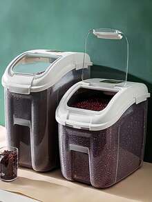 Caja contenedor para croquetas o alimentos agranel 8Kg hermetico - Multicolor - Ver 4