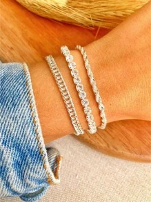 Bracelet Sets - 銀色 - 查看 1