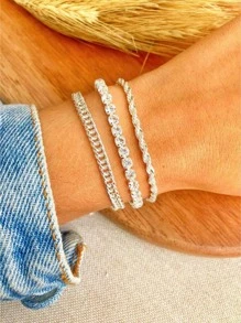 Bracelet Sets - 銀色 - 查看 4