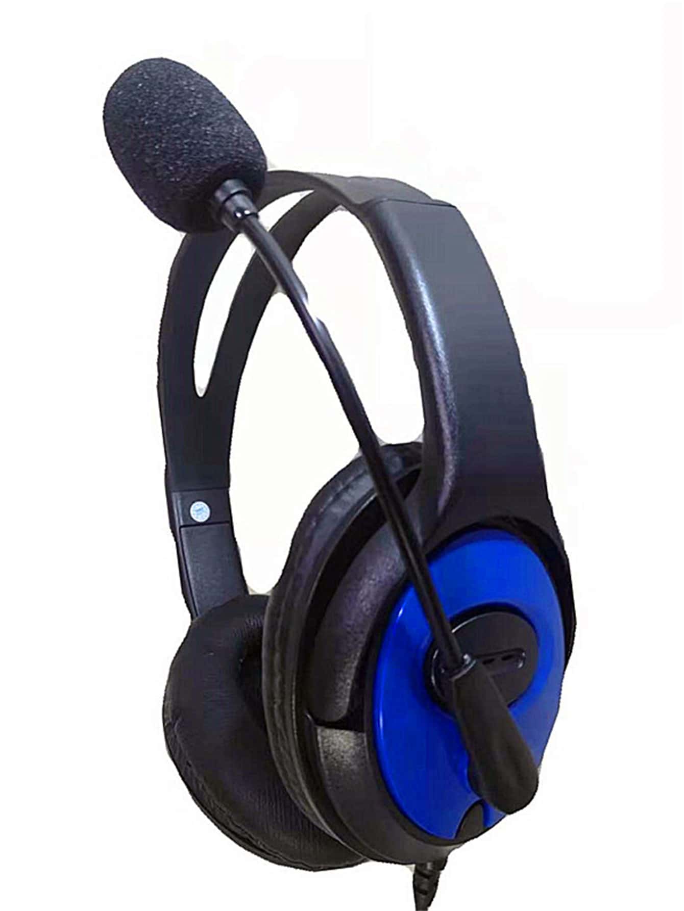 Fone De Ouvido Gamer Potente com Microfone Headset Para Celular  Xbx Notebook COR azul - Preto - Visão 1