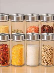 Rotating Spice Rack Organizer 16 Jars 4 Levels - Silver - View 4