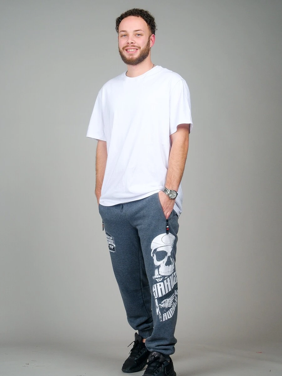 Men Sweatpants - 灰色 - 查看 1