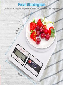 Gramera Digital Bascula Cocina Joyería 10kg Alta Precisión - Blanco - Ver 2